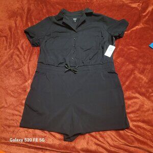 torrid Black Short Sleeve Romper
